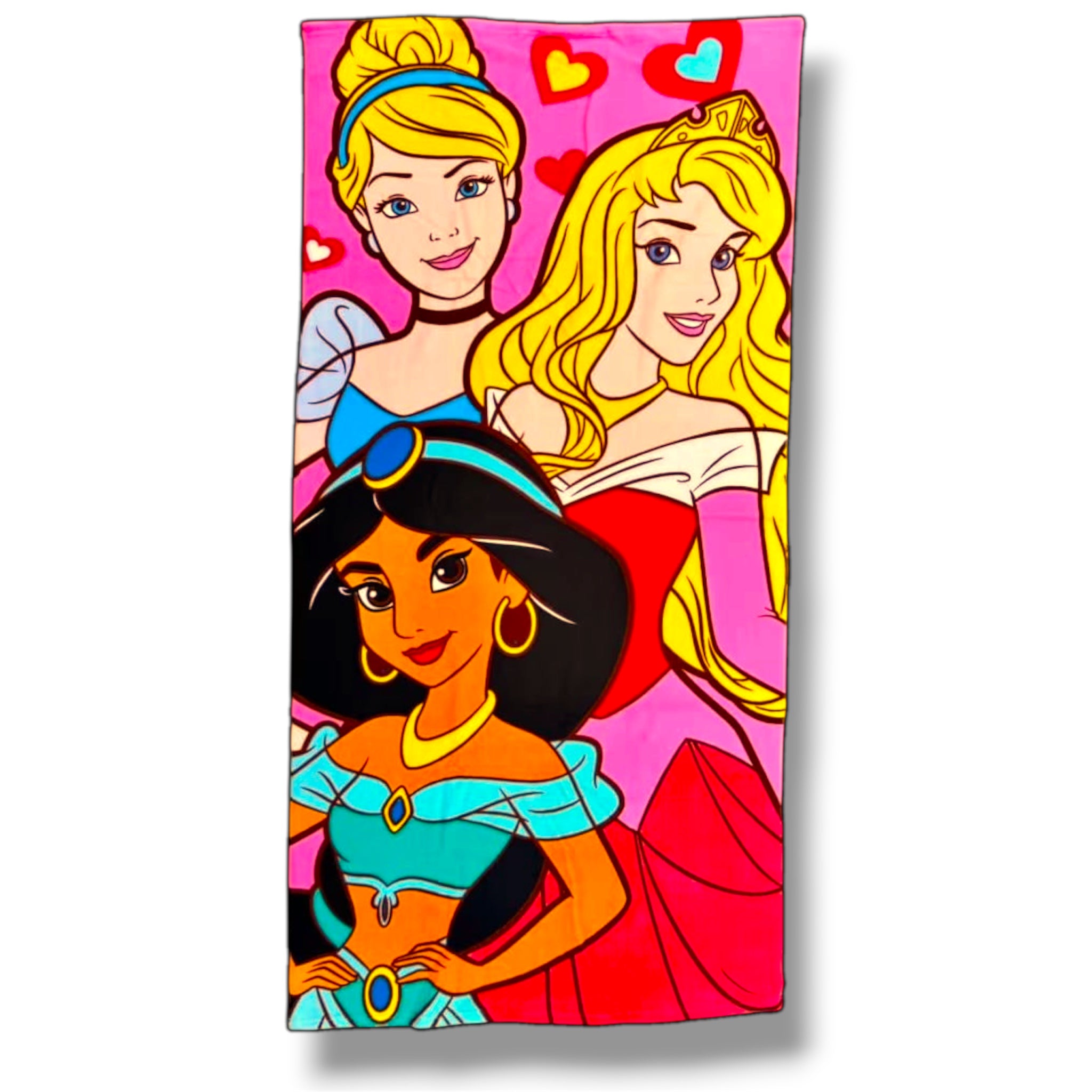 Telo mare DISNEY PRINCESS 140 x 70 cm Jasmine Aurora Cenerentola asciugamano in microfibra per bambini piscina spiaggia