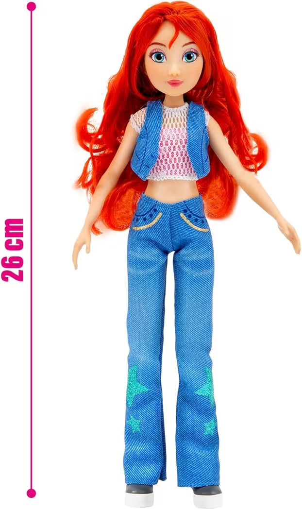 Giochi Preziosi Winx Bloom Iconic 27 cm Snodata con Outfit Glamour della Serie TV