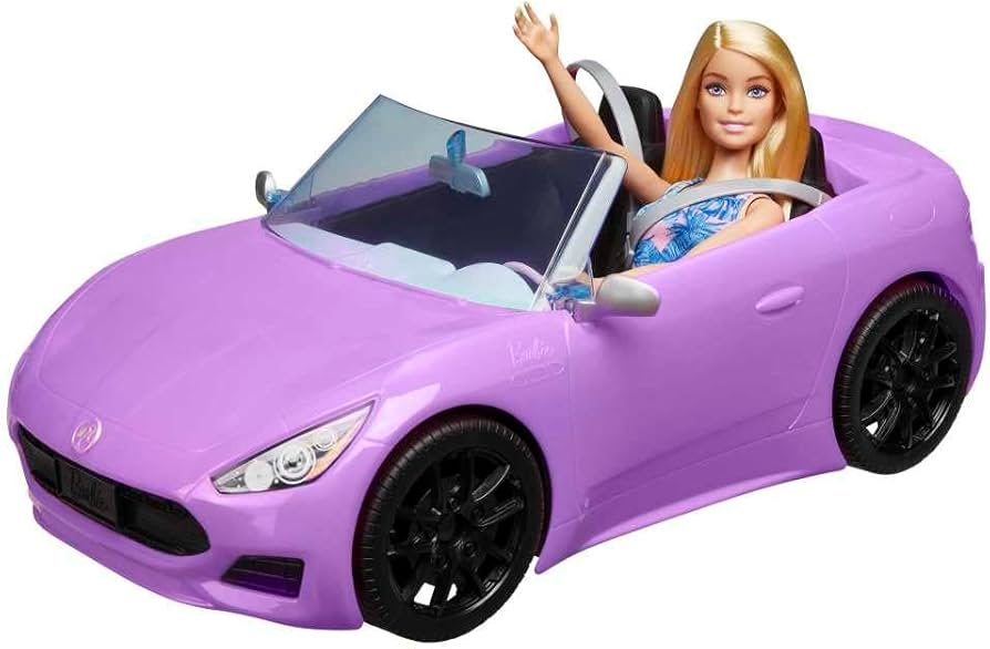 Barbie - Bambola e auto cabriolet viola