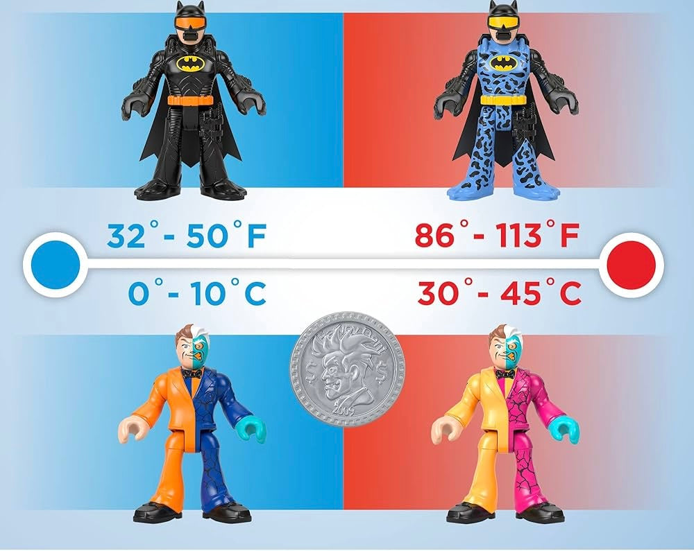 Fisher-Price Imaginext DC Super Friends Batman & Two Face Giocattoli per bambini