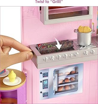 Mattel Barbie Playset Il Ristorante con Bambola Chef e oltre 30 accessori da cucina HBB91
