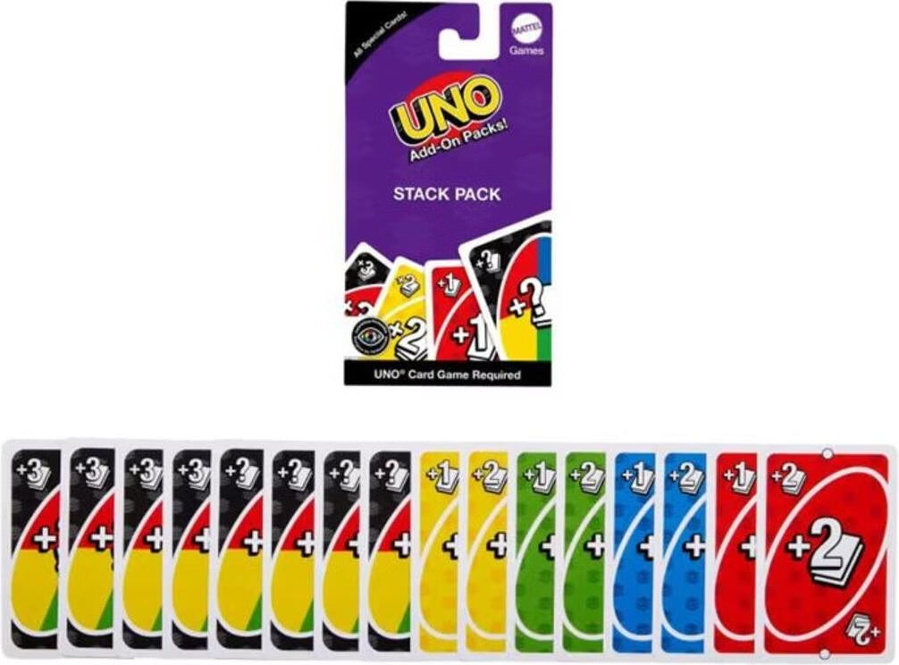 Mattel Games UNO Accumula Pack: Obbliga gli avversari a pescare sempre più carte