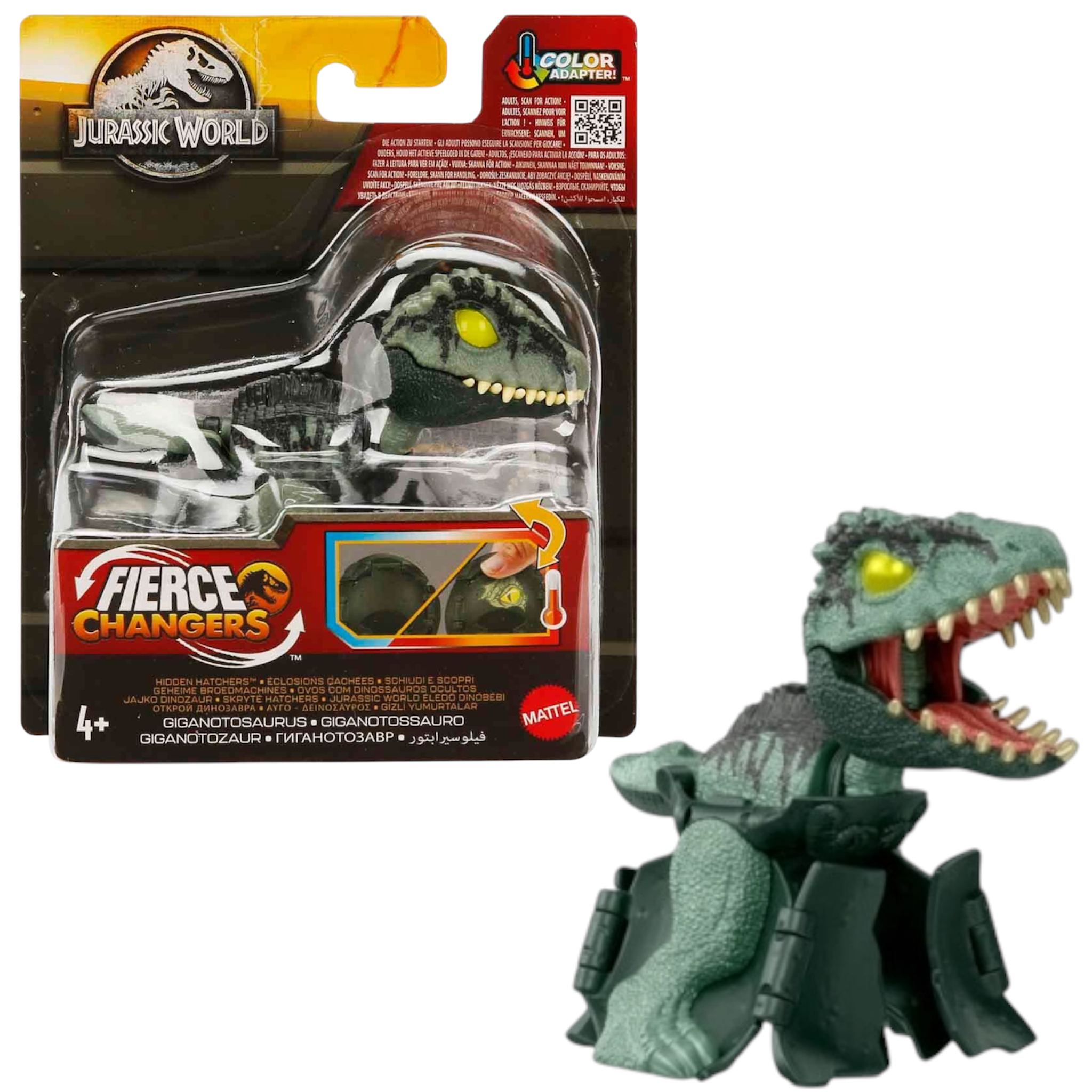 Mattel Jurassic World Giganotosaurus Trasformazione 2 in 1 HVB16