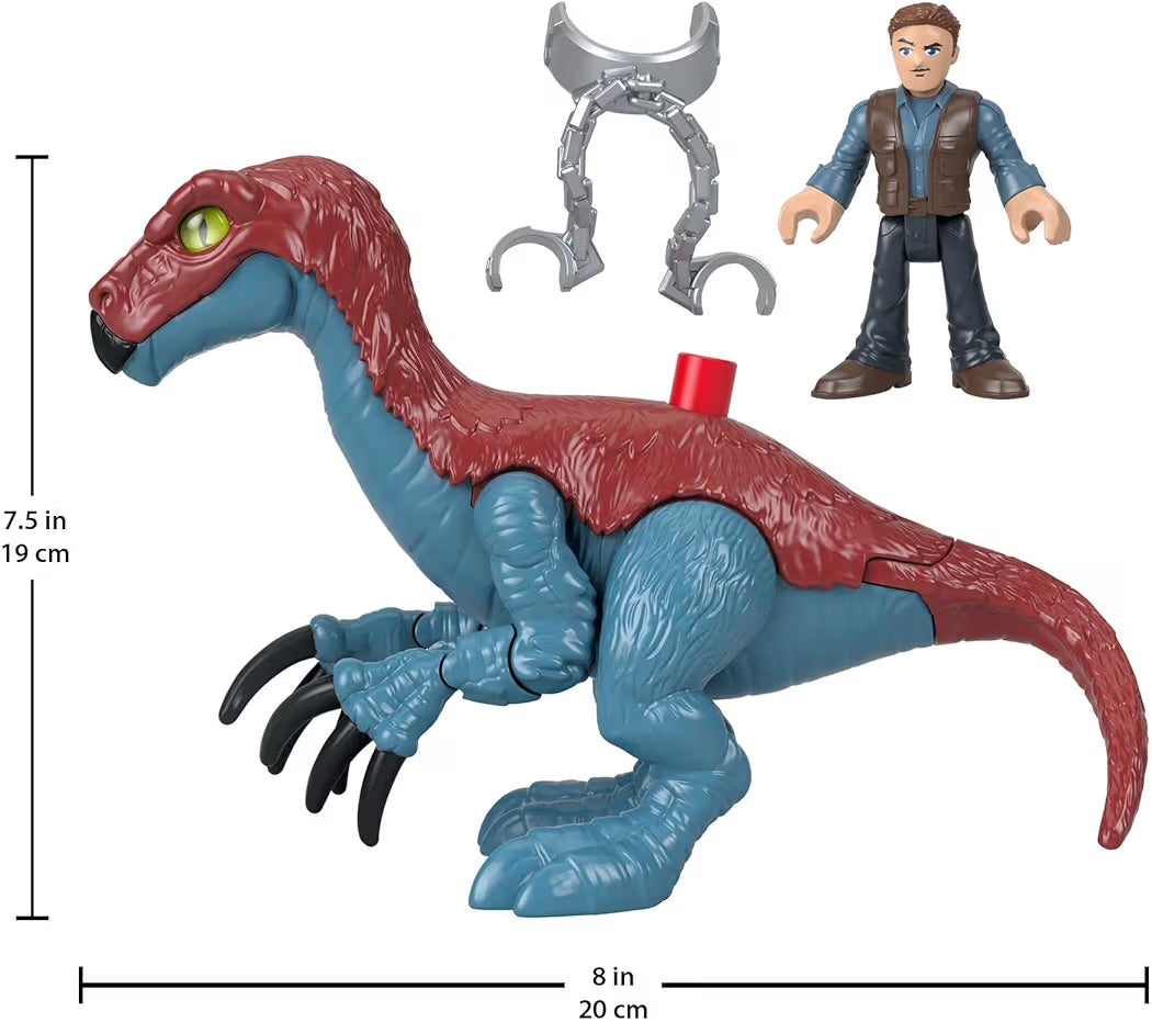Fisher-Price Imaginext Jurassic World Terizinosauro e Owen GVV63