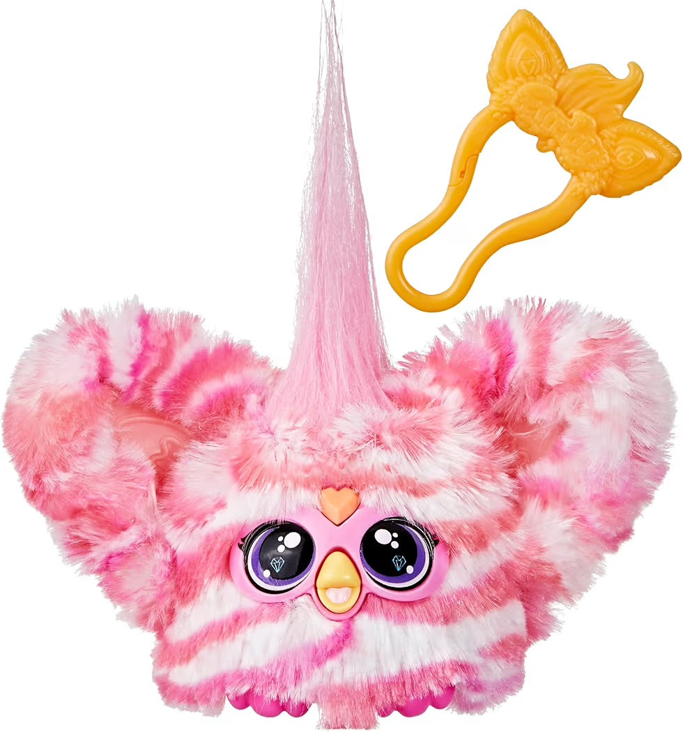 Hasbro Furby Furblets Bub-Lee – Peluche Interattivo Mini con Clip Portachiavi 6+ Anni