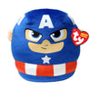 Ty Squishy Beanies Marvel Captain America a Forma di Morbido Cuscino di Peluche 22 cm da collezione