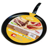 Padella Piastra Crepiera Antiaderente Accademia – Ideale per Crepes, Piadine e Pancake – Superficie Antiaderente Professionale