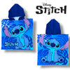 Poncho Disney Stitch con cappuccio Asciugamano da spiaggia Mare e piscina Accappatoio in microfibra 50x100 cm asciugatura rapida, ultra morbido