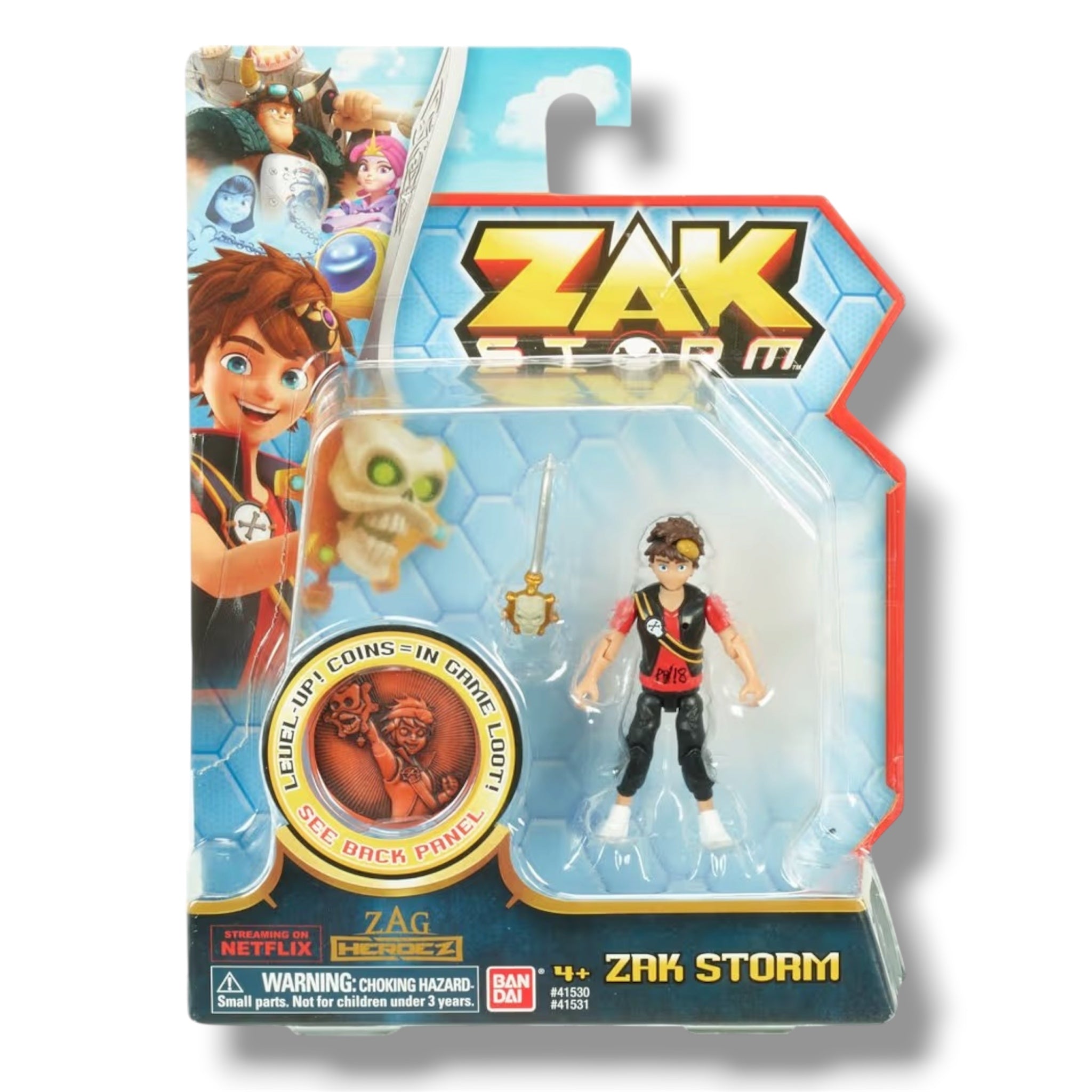 BANDAI Action Figure Zak Storm Figura articolata