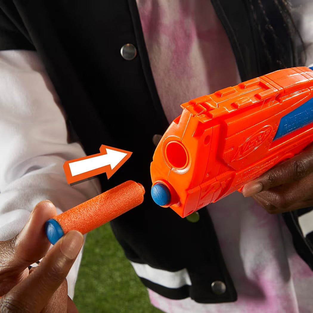 Hasbro Nerf N-Series Ward Blaster con 2 dardi ideale per bambini per sfide rapide e divertenti