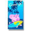 Telo mare PEPPA PIG Fratellino George Asciugamano da bagno 140 x 70 cm asciugamano in microfibra per bambini piscina spiaggia