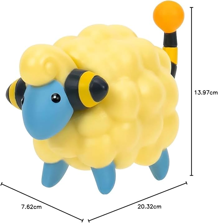 Pokémon Clip’n’Go Mareep con Level Ball PKW3137 Personaggio 5 cm