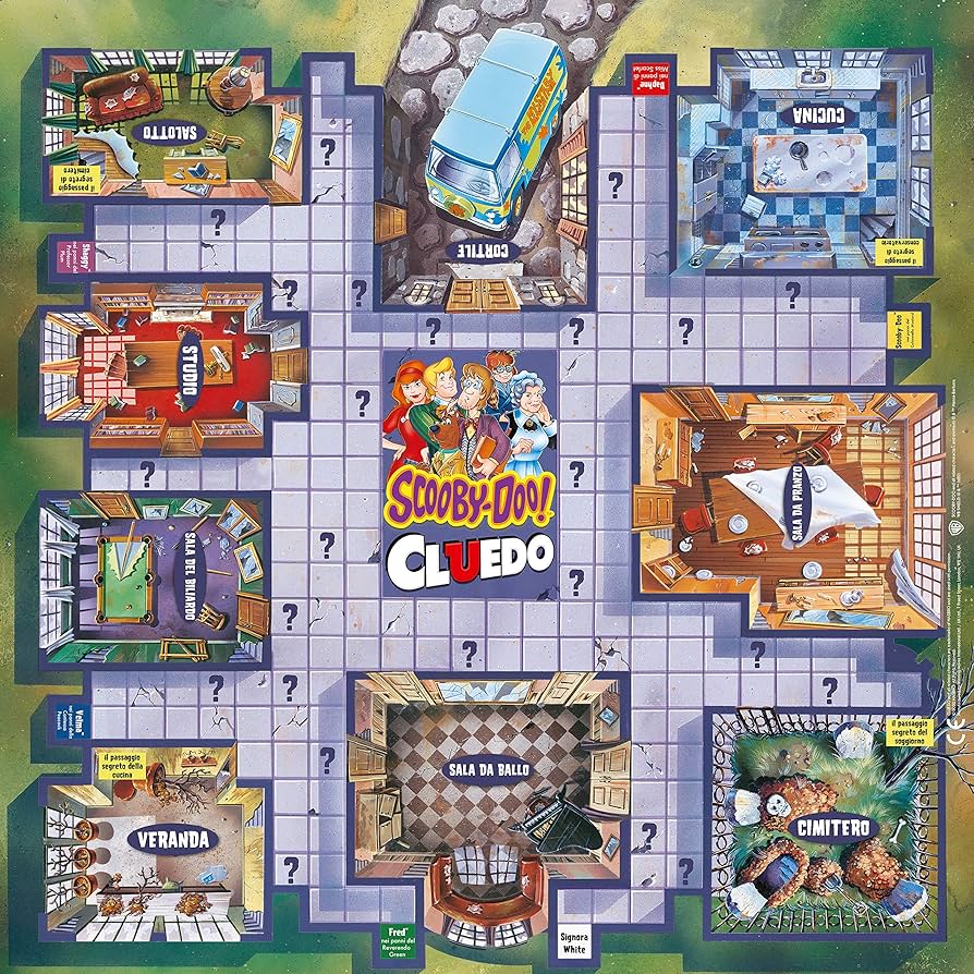 Cluedo Scoody Doo Gioco da tavolo 8+ anni