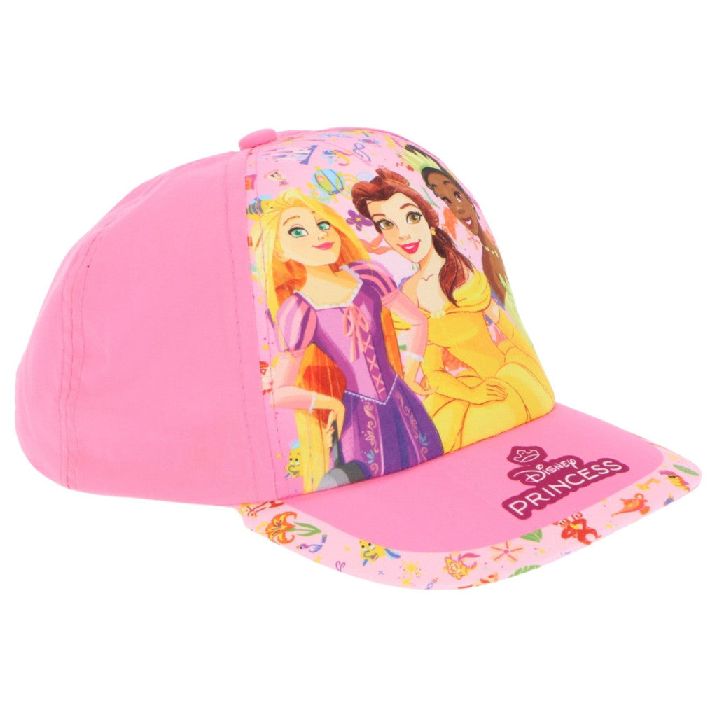 Cappellino Disney Princess da baseball Parasole Regolabile Velcro Misura 53 cm