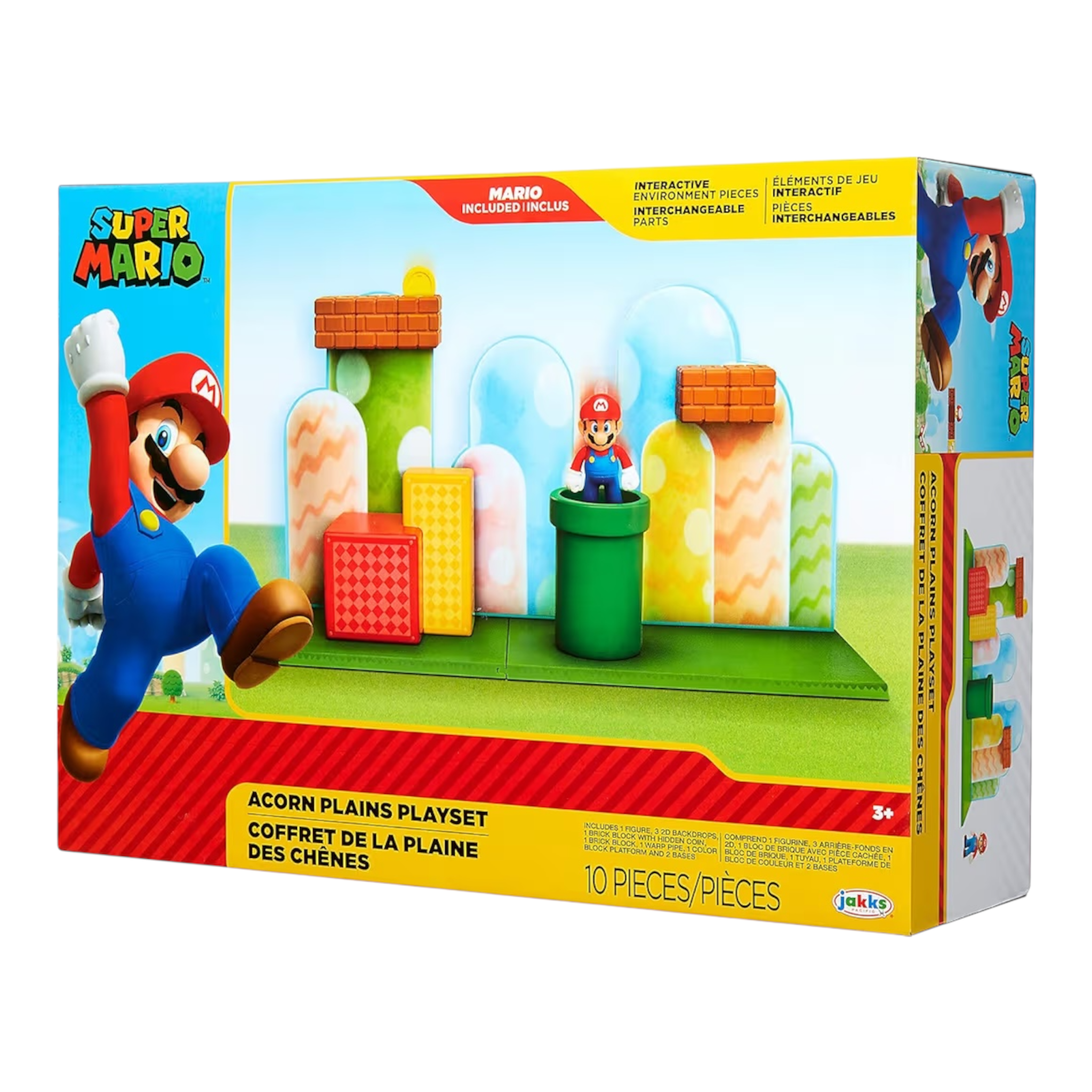 Nintendo Super Mario Acorn Plains Figure Playset con accessori