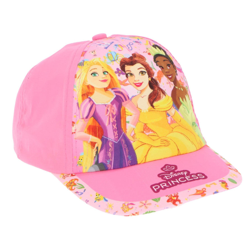 Cappellino Disney Princess da baseball Parasole Regolabile Velcro Misura 53 cm