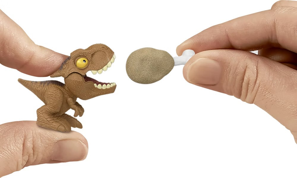 Mattel Jurassic World - Crushivores mini dinosauro giocattolo per bambini 4+ anni HVB29