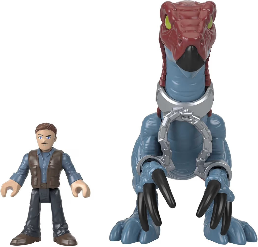 Fisher-Price Imaginext Jurassic World Terizinosauro e Owen GVV63