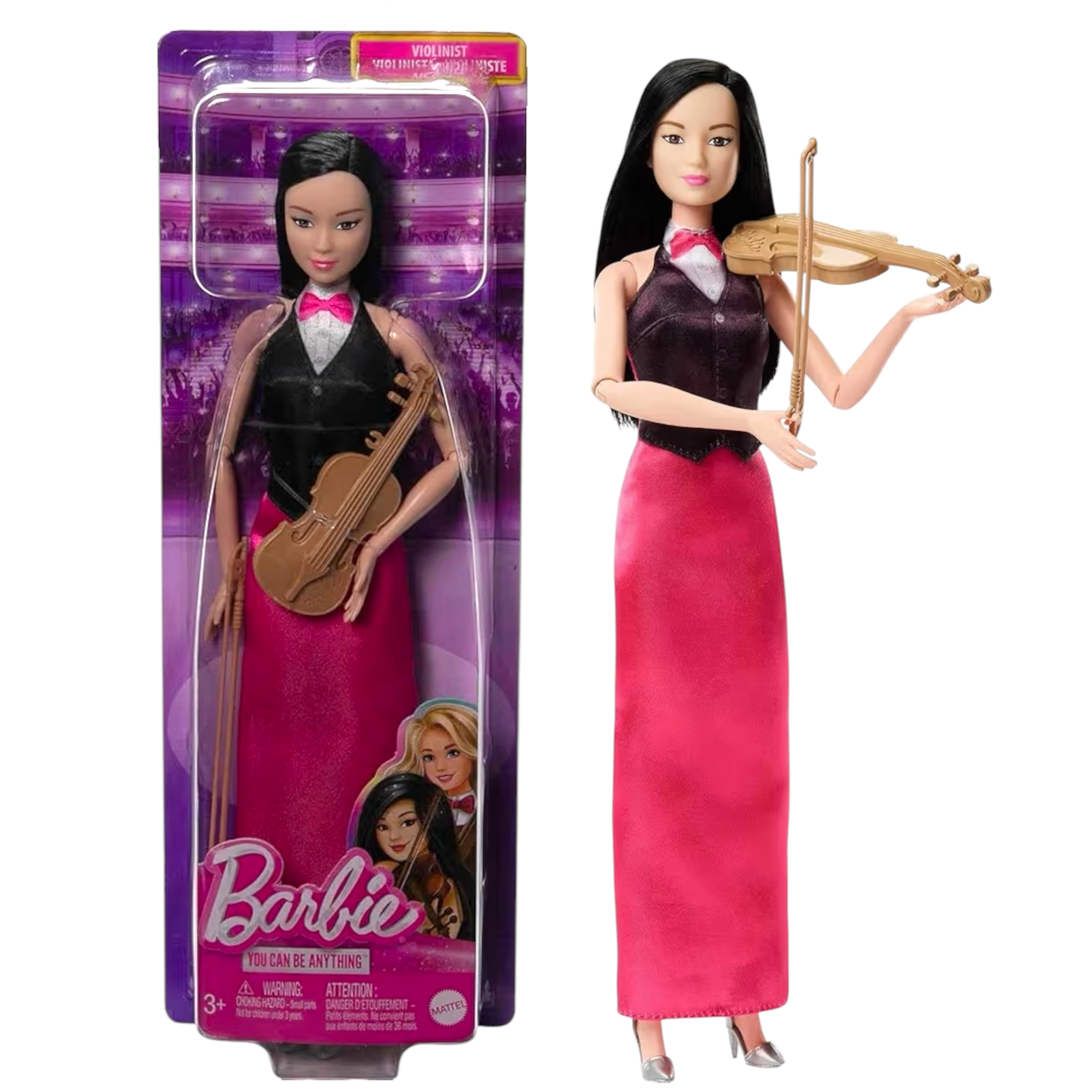 Mattel Barbie Carriere Violinista bambola musicista con accessori violi e archetto 3+ anni HKT68