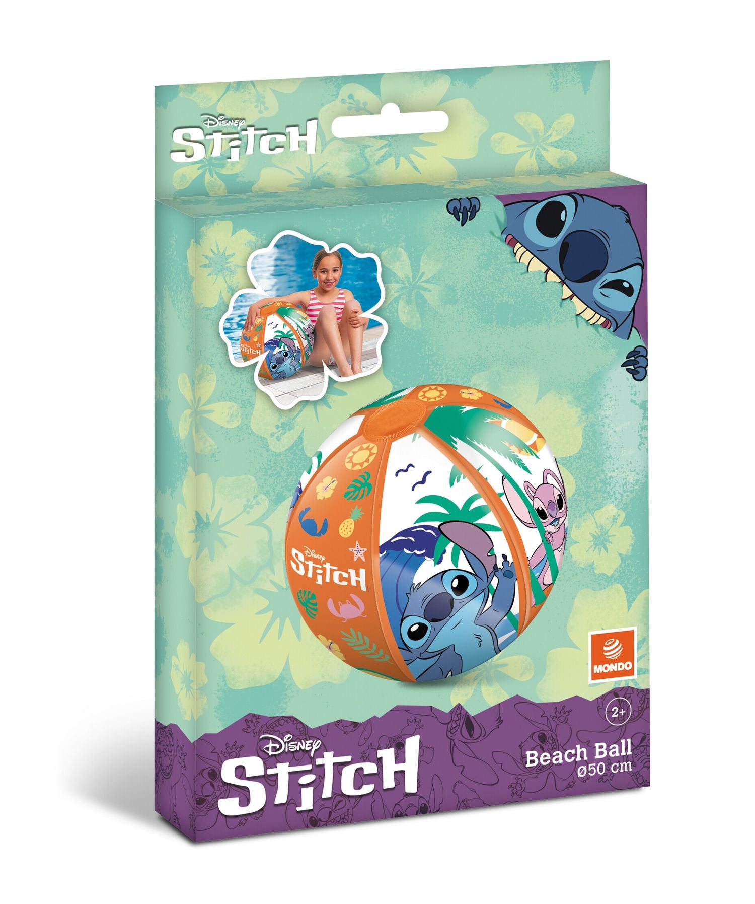 Mondo DISNEY STITCH Palla gonfiabile 50 cm per bambini a partire dai 2 anni