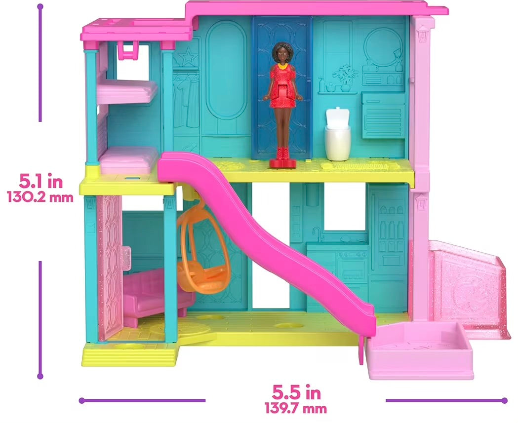 Mattel Barbie Mini BarbieLand Casa dei Sogni 2 HYF46 con Mini Bambola e Accessori