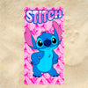 Telo Mare DISNEY STITCH Asciugamano Rosa in Morbida Microfibra per Piscina e Spiaggia dai Colori Vivaci Idea Regalo Estate per Fan di Stitch