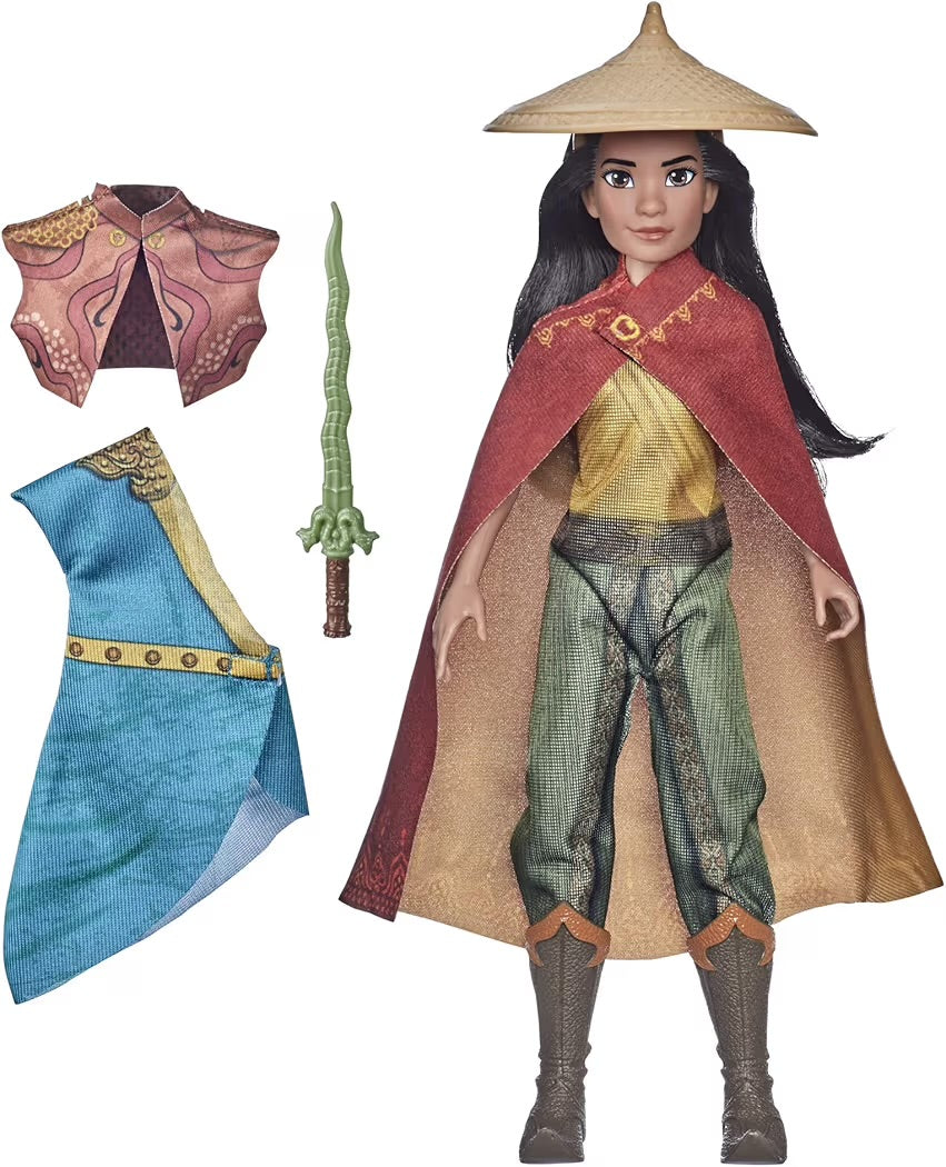 Hasbro Disney Princess Incredibili Avventure di Raya e l'ultimo drago bambola con accessori
