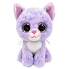 TY Peluche Beanie Boos Gatto Cassidy Rosa e Viola Occhi Rosa glitter 15 Cm