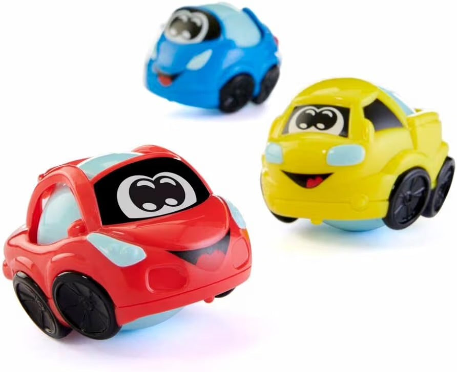 Chicco Turbo Ball 3 pz Macchinine con Occhi Auto Veicolo Push and Go