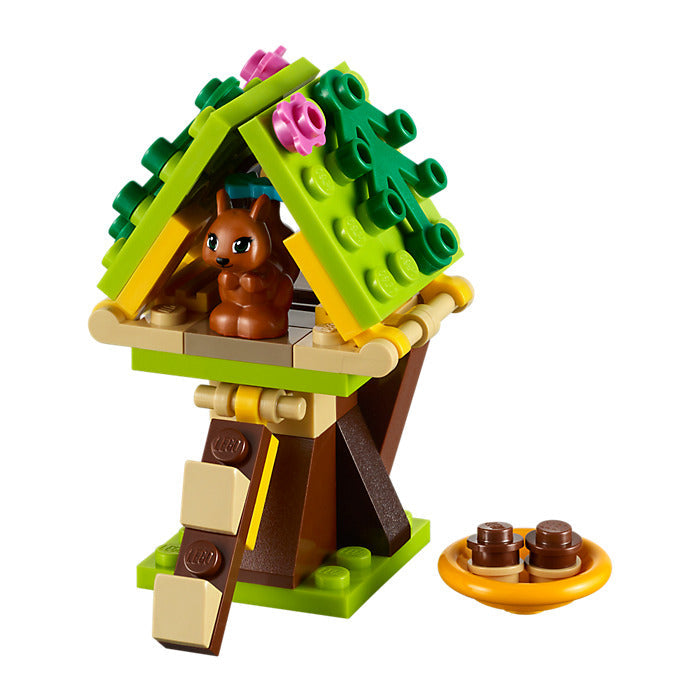 LEGO Friends Pets 3 pz Il Parco Giochi del Gatto, Il Rifugio dello Scoiattolo e La Piccola Oasi della Tartaruga