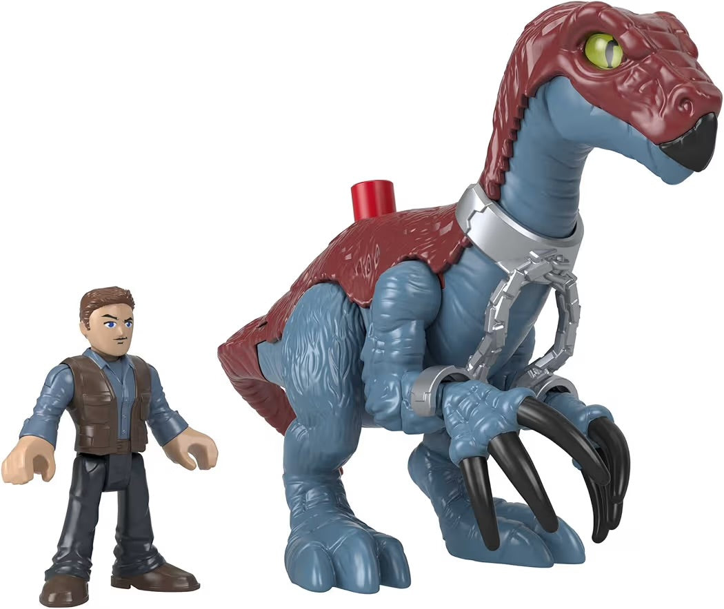 Fisher-Price Imaginext Jurassic World Terizinosauro e Owen GVV63