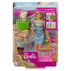 Mattel Barbie Playset Cuccioli Cambia Colore FXH11 con Bambola e 2 Cuccioli ad Acqua per Bambini 3+