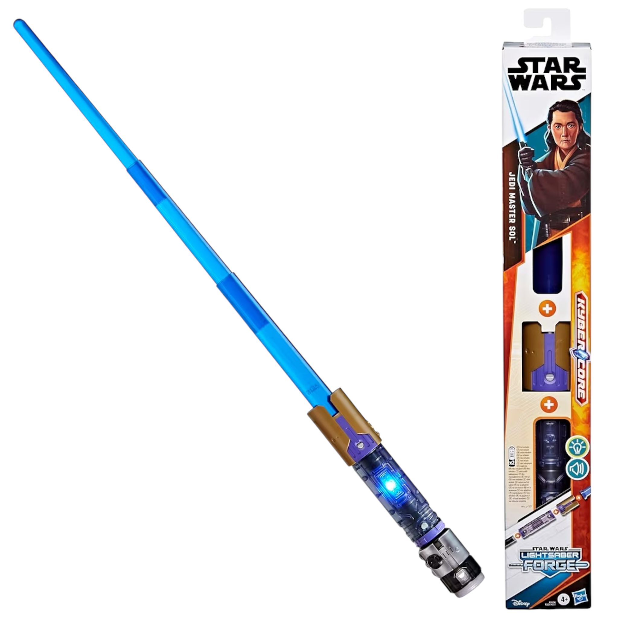 Star Wars Hasbro Lightsaber Forge Spada Laser Blu Jedi Master Sol