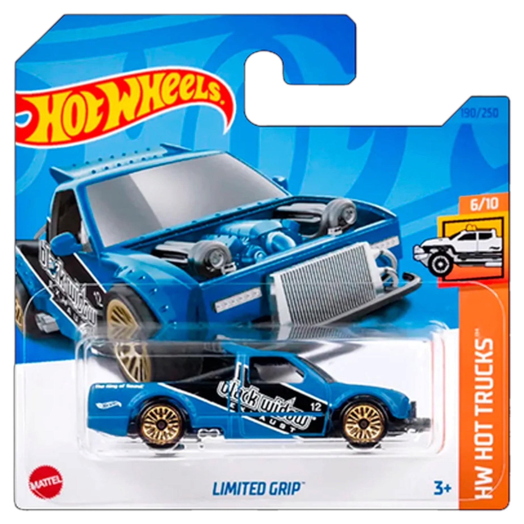 Mattel Hot Wheels Limited Grip Blue HKK60 2023 HW Hot Trucks