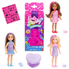 Mattel Barbie Party Surprise Chelsea Festa Glamour, set con bambola e un cucciolo, 6 sorpese con effetto cambia colore 3+ anni JFY04