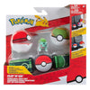 Pokémon Set da 5 cm Bulbasaur Battle Figure con Clip 'N' Go con Nest Ball e Accessori Pokéball