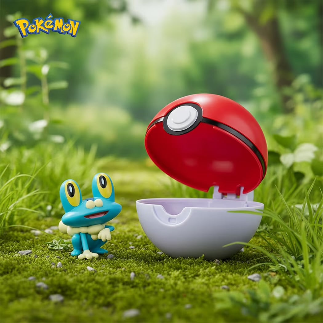 Pokémon Clip’n’Go Froxy con Poké Ball PKW3133 Personaggio 5 cm