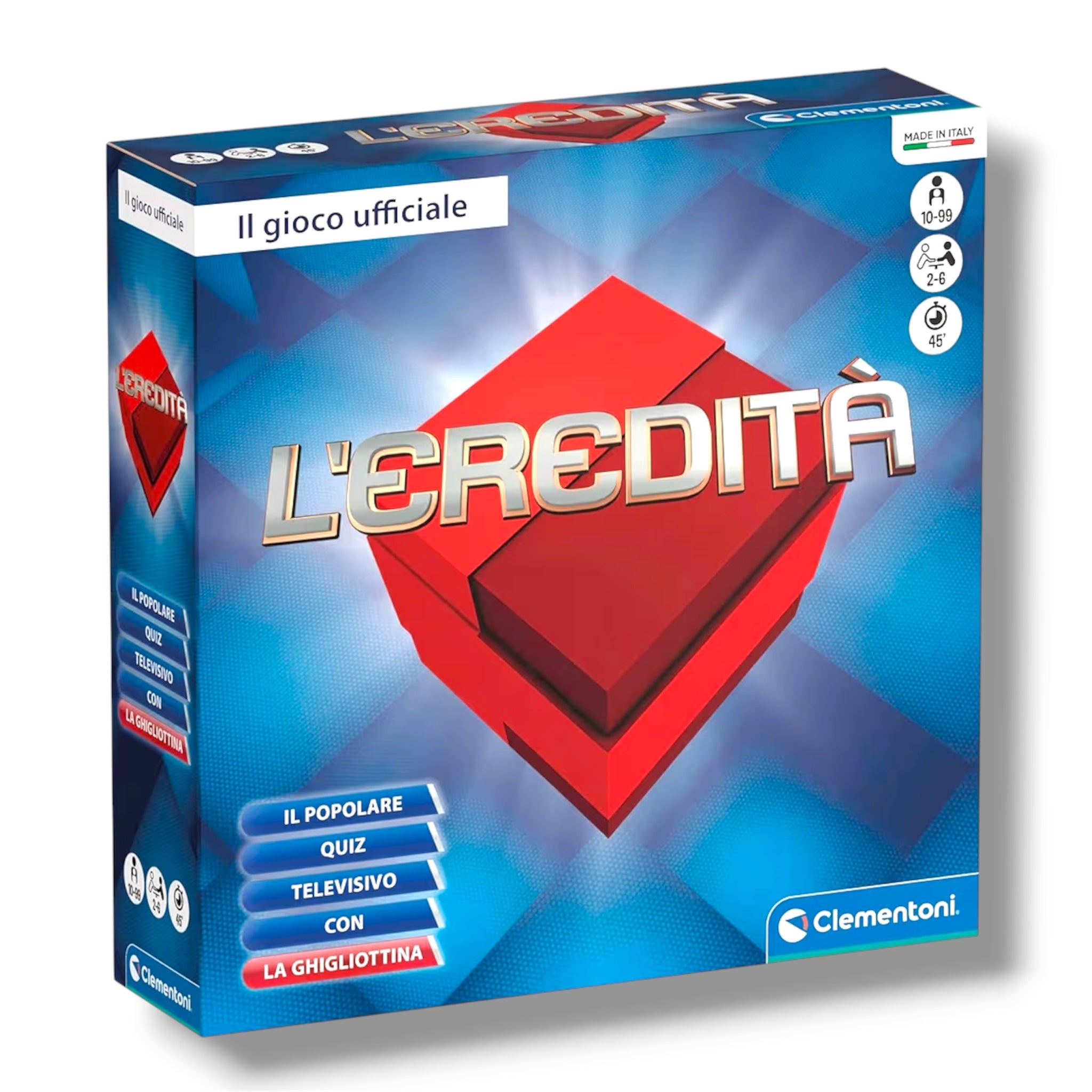 Clementoni L'eredità Gioco Da Tavolo Per Tutta La Famiglia Party Game 2-6 Giocatori Lingua Italiano