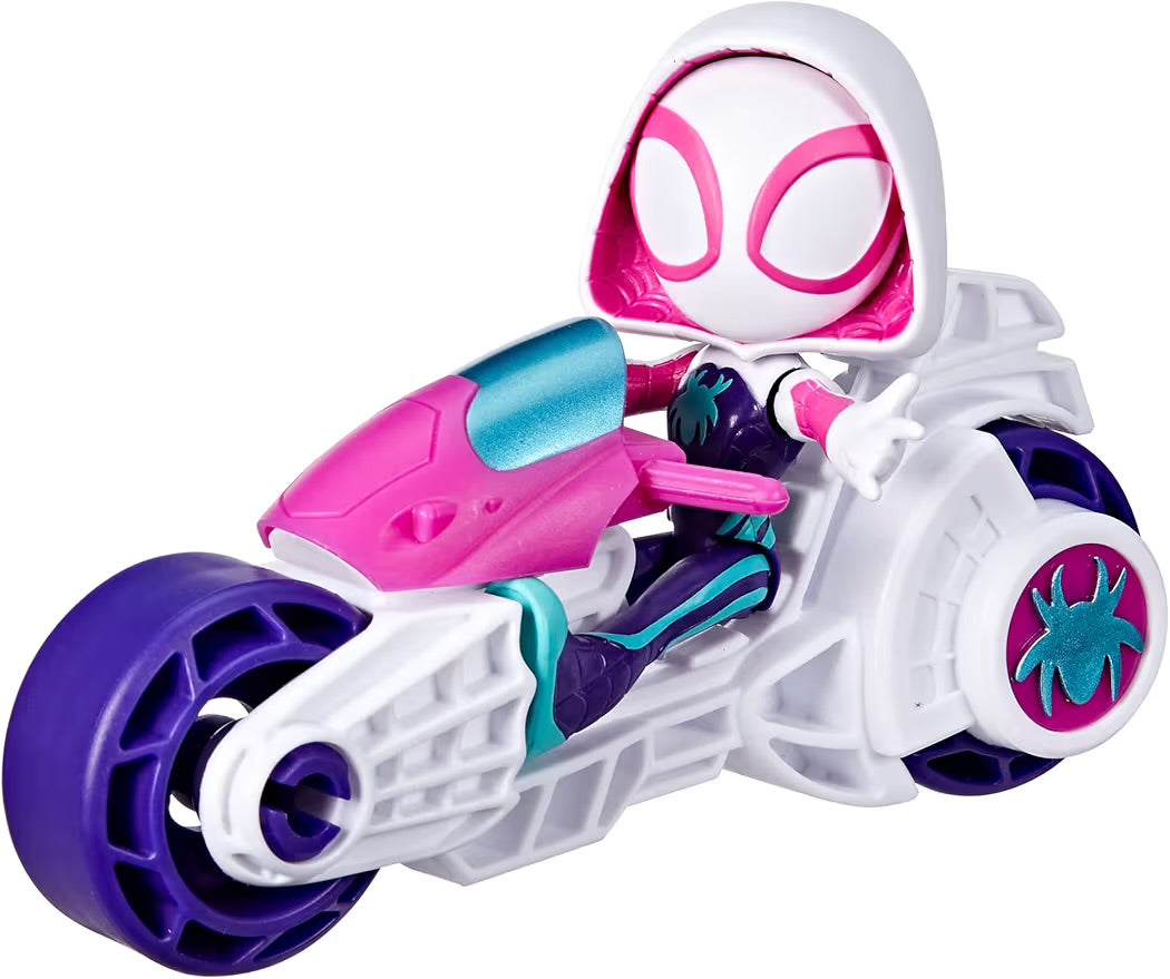 Hasbro Spidey and Friends Motocicletta con personaggio Ghost Spider