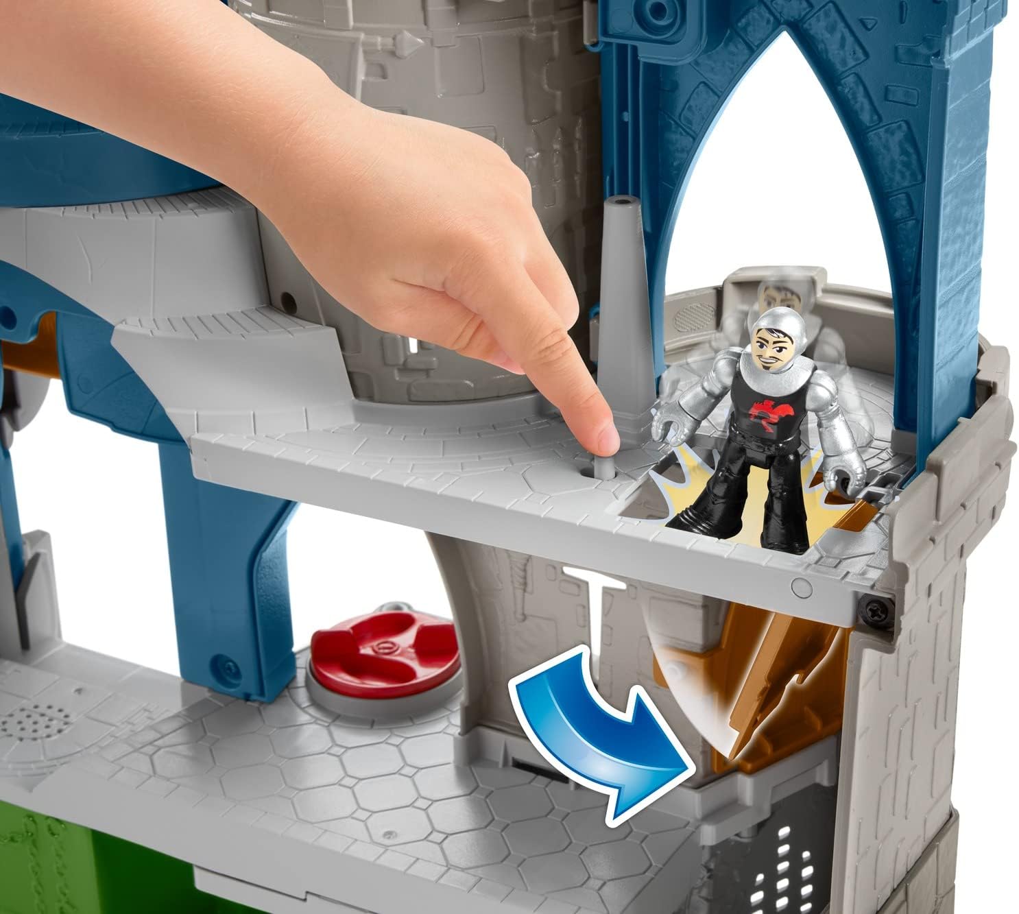 Fisher-Price Imaginext Castello del Leone HCG45 Playset Medievale con Personaggi Torre e Prigione Giocattolo 3+ Anni
