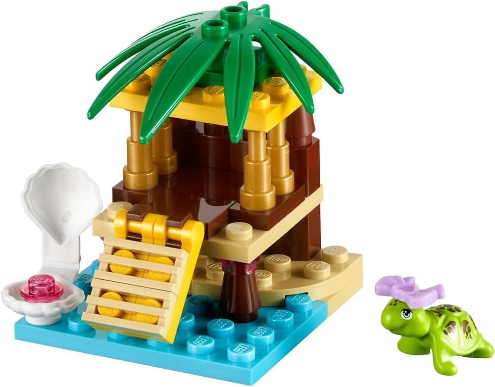 LEGO Friends Pets 3 pz Il Parco Giochi del Gatto, Il Rifugio dello Scoiattolo e La Piccola Oasi della Tartaruga