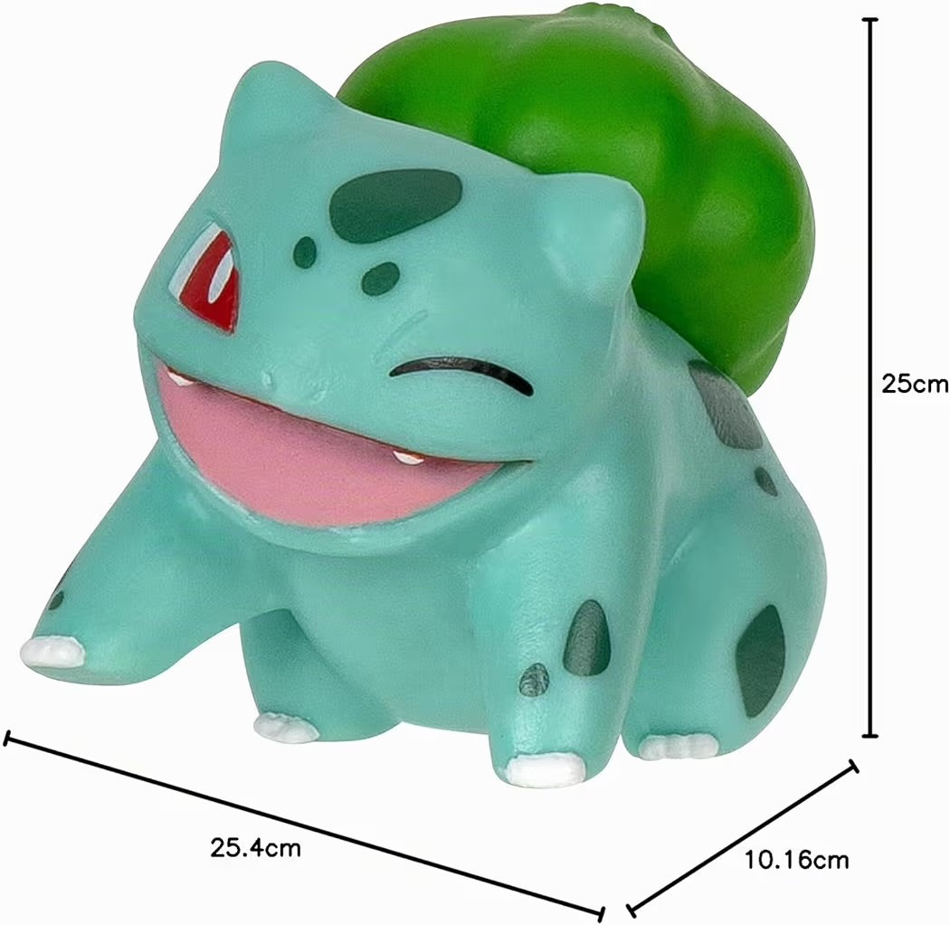 Pokémon Set da 5 cm Bulbasaur Battle Figure con Clip 'N' Go con Nest Ball e Accessori Pokéball