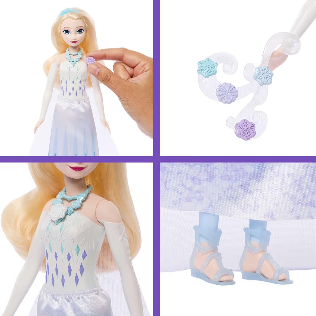 Mattel Set Disney Frozen Elsa Jewel Reveal e Ice Reveal Mini Bambole Surprise con Accessori Originali