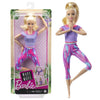 Mattel Barbie Bambola bionda Made to Move con articolazioni e 22 articolazioni flessibili GXF04