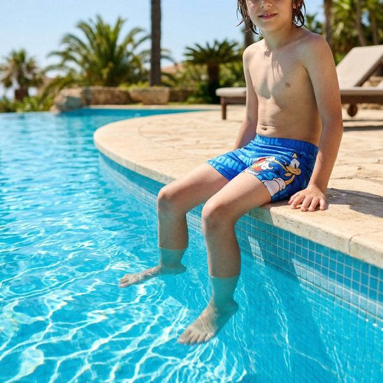 Costume Mare Sonic Boxer da Bagno per Bambini per Mare e Piscina