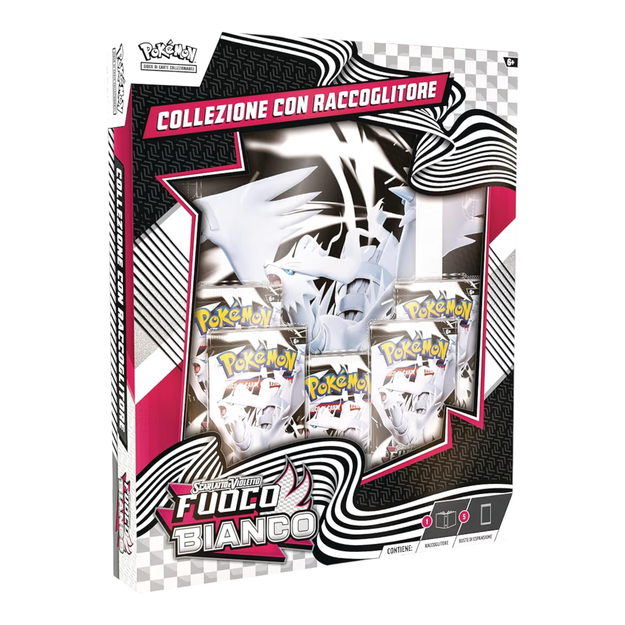 Pokemon Fuoco Bianco Raccoglitore Con Reshiram