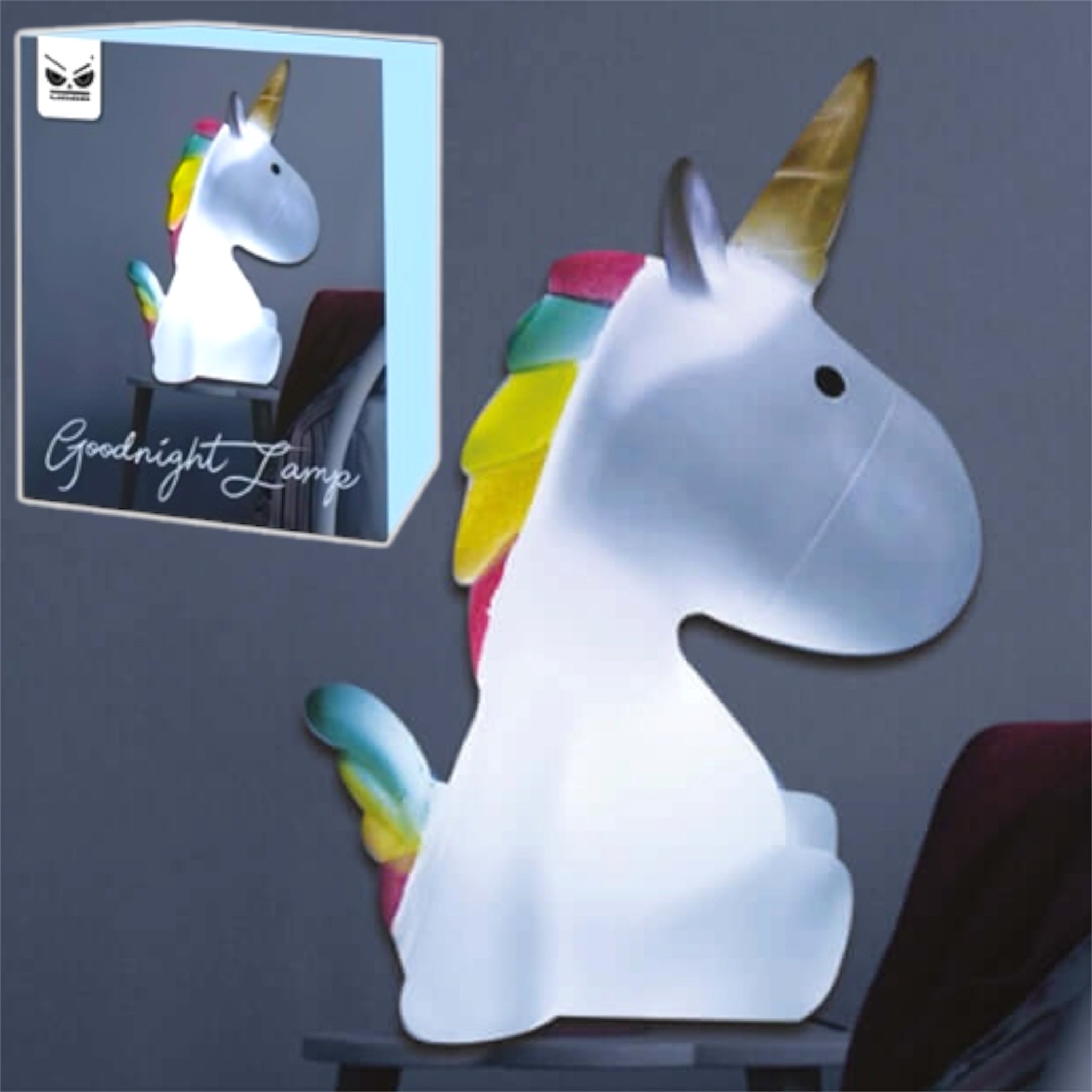 Lampada da Comodino a Forma di Unicorno