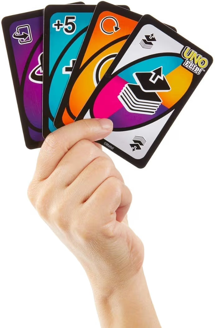 Mattel Games Uno Flip Il mitico gioco di carte per tutta la famiglia in una nuova variante, con mazzo a doppia faccia e una speciale carta Flip