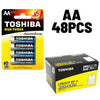 TOSHIBA Confezione 48 Pile Alcaline Batterie Ministilo AAA High Power LR03/ 1.5V