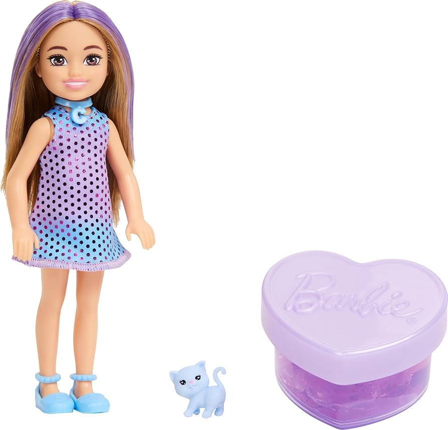 Mattel Barbie Set 2 Bambole Party Surprise & Chelsea Festa Glamour con Sorprese e Cucciolo Effetto Cambia Colore